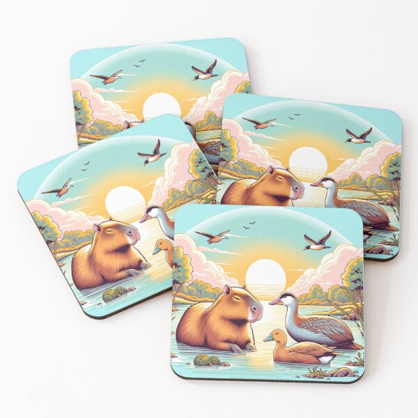 Item preview, Capybara And Bird designed and sold by Fastokart.
