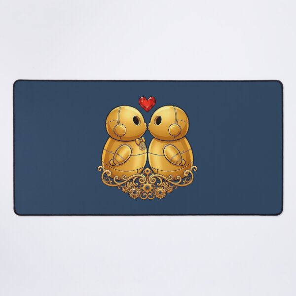 Item preview, Steampunk Smooch – Golden Robot Kiss designed and sold by The Visual Syllabus.