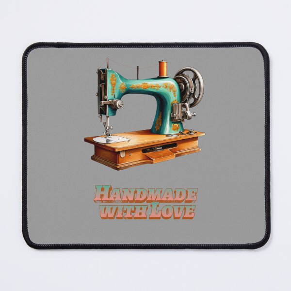Item preview, Minimalist Vintage Sewing Machine - Handcrafted With Love Art designed and sold by INOKAD.