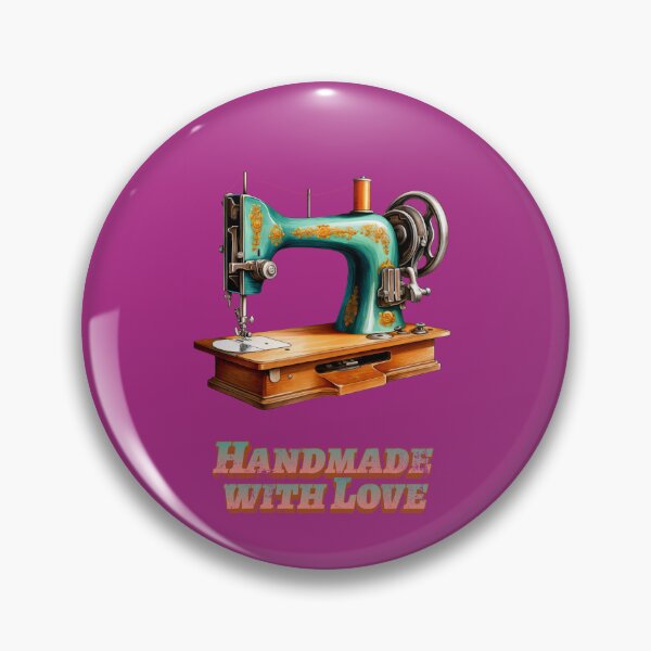 Item preview, Minimalist Vintage Sewing Machine - Handcrafted With Love Art designed and sold by INOKAD.
