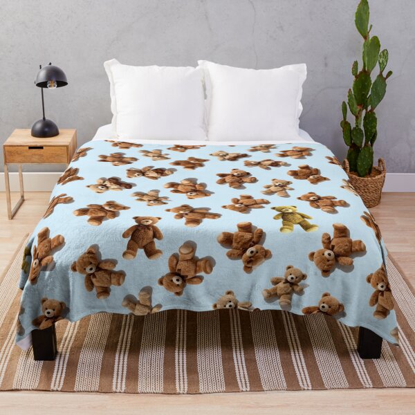 Item preview, The Teddy Bears Party on blue designed and sold by TerenceLacey.