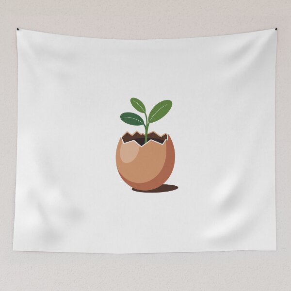 Item preview, Seedling Emerging from Eggshell designed and sold by jkrphoto.