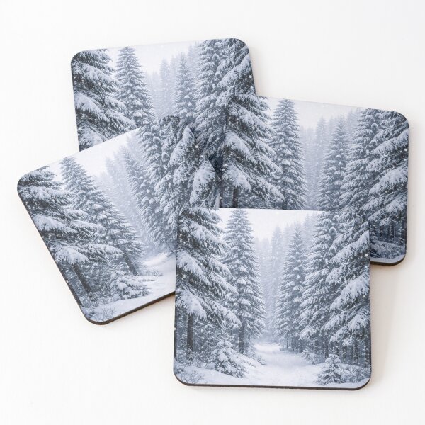 Item preview, Peaceful Path in Snowy Forest designed and sold by JuViRo.