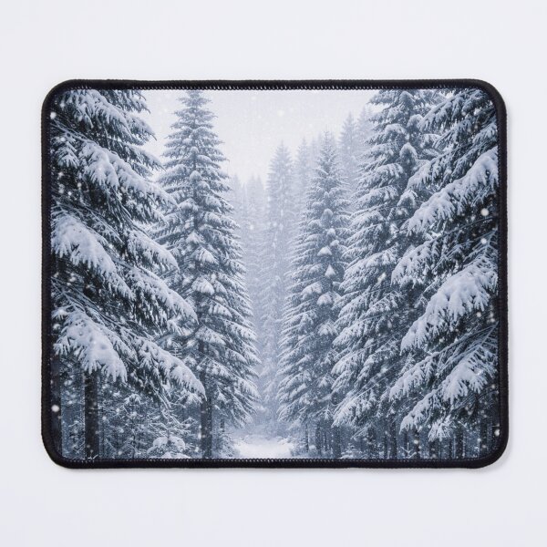 Item preview, Peaceful Path in Snowy Forest designed and sold by JuViRo.