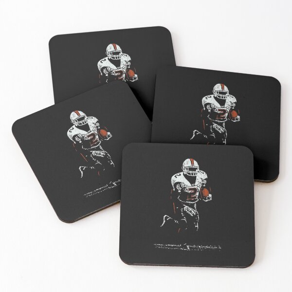 Item preview, Willis McGahee Miami Hurricanes Vintage Football Art designed and sold by TheArtOfCar.