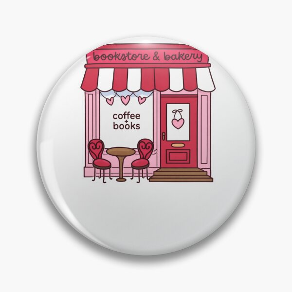 Item preview, Coffee Shop Bookstore Illustration designed and sold by krystalRomanart.