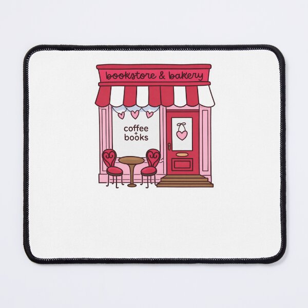 Item preview, Coffee Shop Bookstore Illustration designed and sold by krystalRomanart.