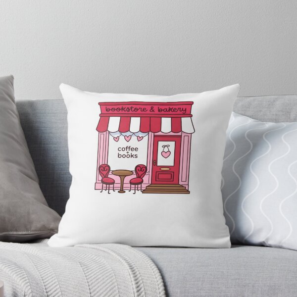 Item preview, Coffee Shop Bookstore Illustration designed and sold by krystalRomanart.