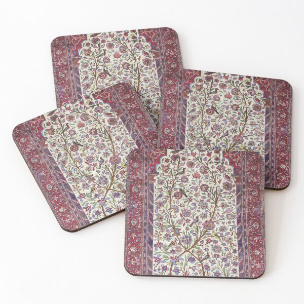 Item preview, Antique Persian Silk Kashan Rug Print designed and sold by Vicky Brago-Mitchell®.
