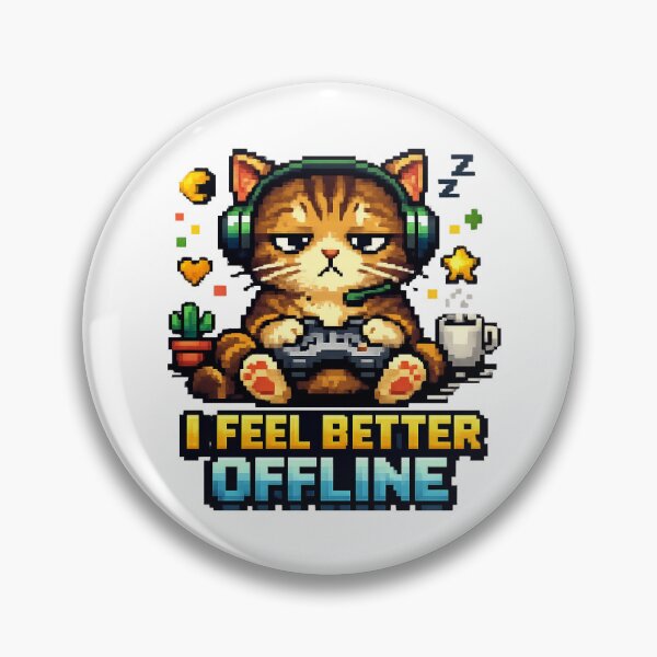 Item preview, Video gameing cat designed and sold by LittleJoyKeeper.