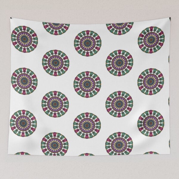 Item preview, Psychedelic colorful acoustic guitar mandala designed and sold by StormArte.
