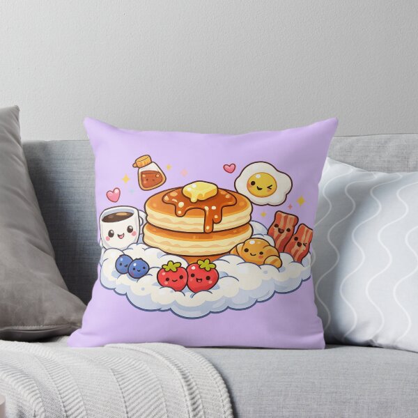 Item preview, Kawaii Breakfast Pancakes Sticker | Cute Floating Pancakes, Coffee, Egg & Fruit Illustration designed and sold by MeghannsMinimalMeals.
