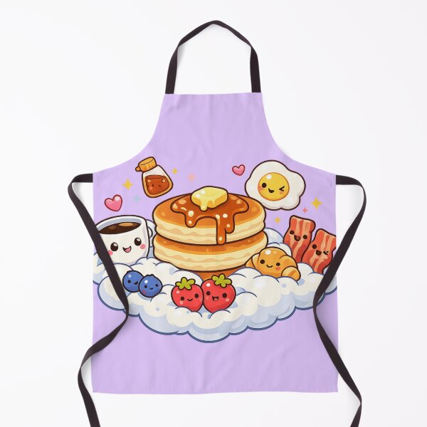 Item preview, Kawaii Breakfast Pancakes Sticker | Cute Floating Pancakes, Coffee, Egg & Fruit Illustration designed and sold by MeghannsMinimalMeals.