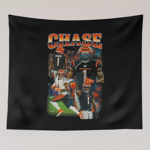 Item preview, Ja'Marr Chase Cincinnati Bengals Bootleg Vintage Art designed and sold by TheArtOfCar.