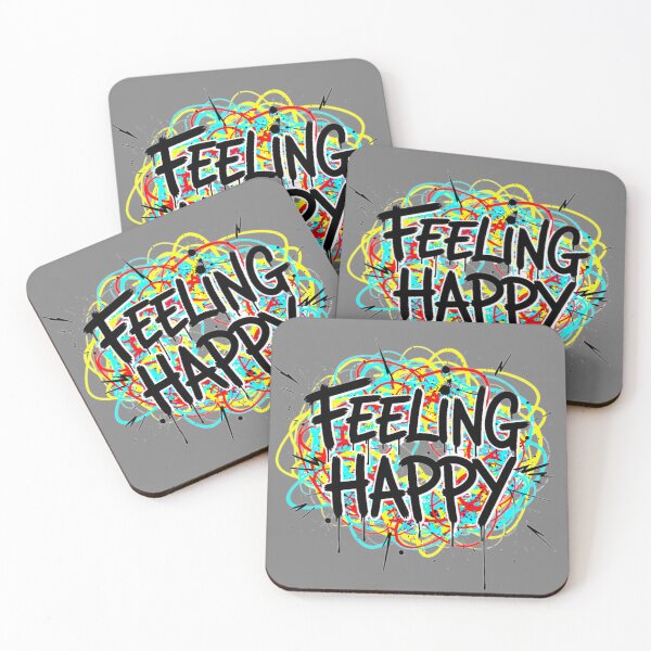 Item preview, Energetic Rainbow Graffiti Feeling Happy Text designed and sold by IntrusiveMind210.