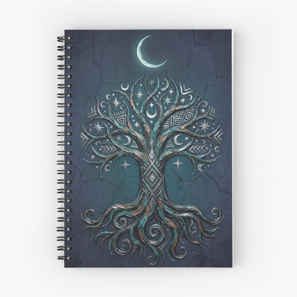 Item preview, Tree of Life Under Crescent Moon - Dark Aesthetic designed and sold by BrickByDream.