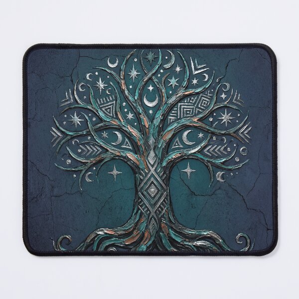 Item preview, Tree of Life Under Crescent Moon - Dark Aesthetic designed and sold by BrickByDream.