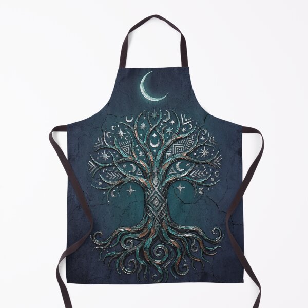 Item preview, Tree of Life Under Crescent Moon - Dark Aesthetic designed and sold by BrickByDream.