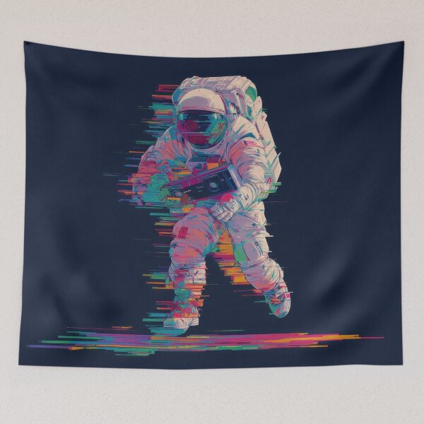 Item preview, Colorful space astronaut run designed and sold by anytka.