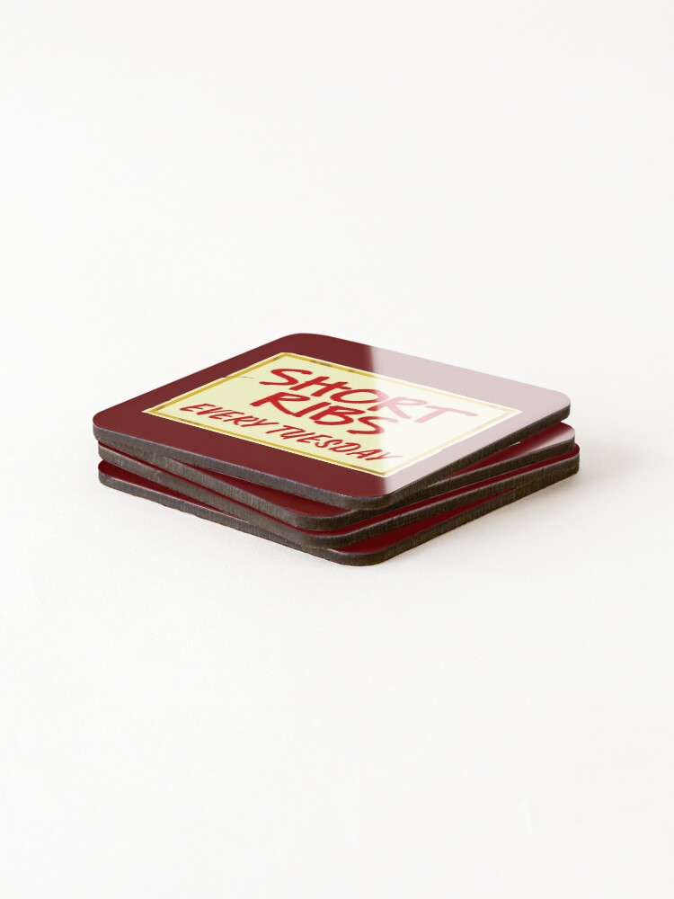 Thumbnail 4 of 5, Coasters (Set of 4), Short Ribs designed and sold by Normbot2000.