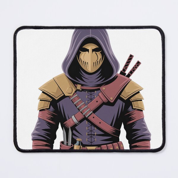 Item preview, Rogue of the Crimson Order | Minimalist Fantasy Assassin Portrait designed and sold by SimpleSquirrel.
