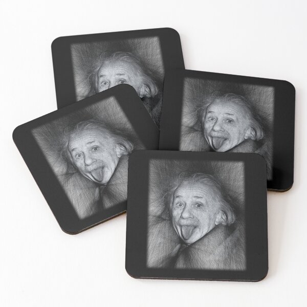 Item preview, Albert Einstein poking out his tongue designed and sold by stevepaint.