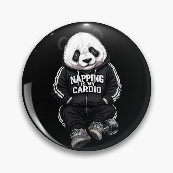 Item preview, Grumpy Panda Napping Is My Cardio - Funny Gym Streetwear designed and sold by etuvibes.