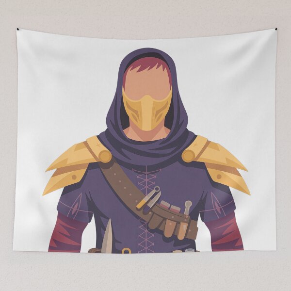 Item preview, Rogue of the Crimson Order | Minimalist Fantasy Assassin Portrait designed and sold by SimpleSquirrel.