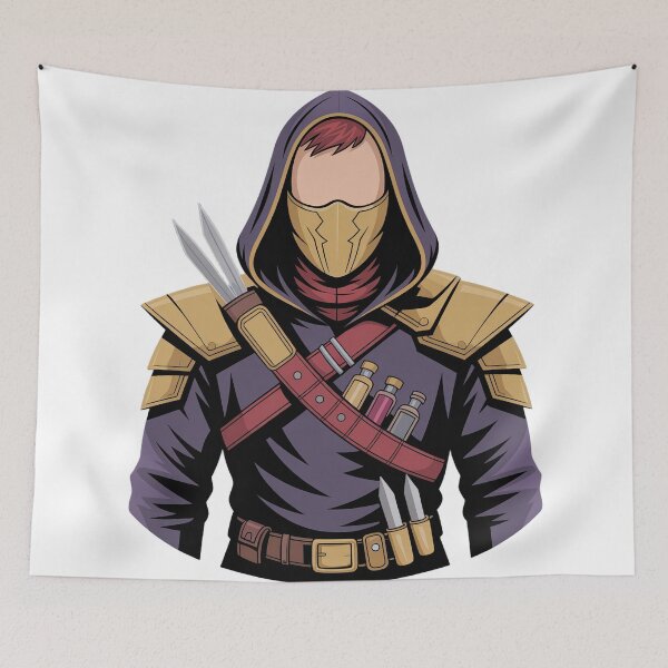 Item preview, Rogue of the Crimson Order | Minimalist Fantasy Assassin Portrait designed and sold by SimpleSquirrel.