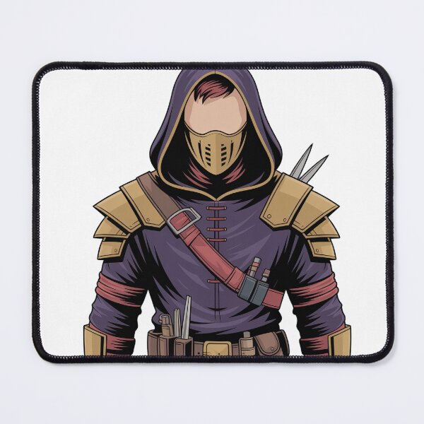 Item preview, Rogue of the Crimson Order | Minimalist Fantasy Assassin Portrait designed and sold by SimpleSquirrel.