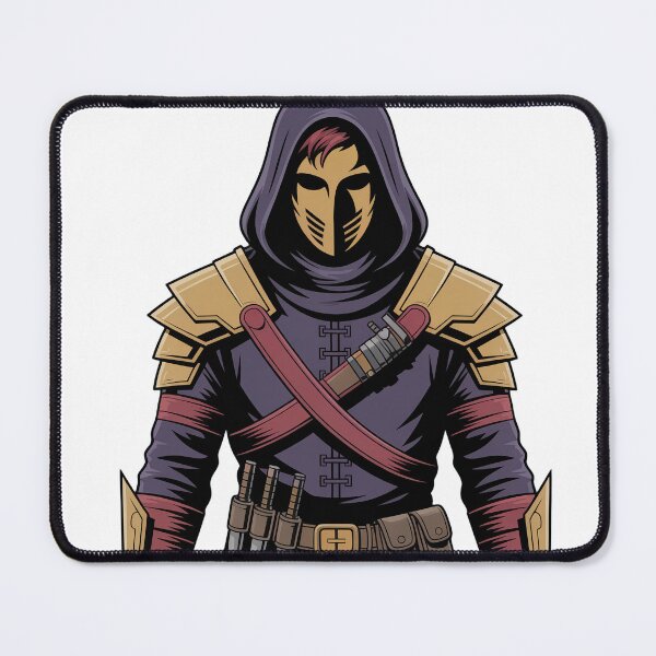 Item preview, Rogue of the Crimson Order | Minimalist Fantasy Assassin Portrait designed and sold by SimpleSquirrel.