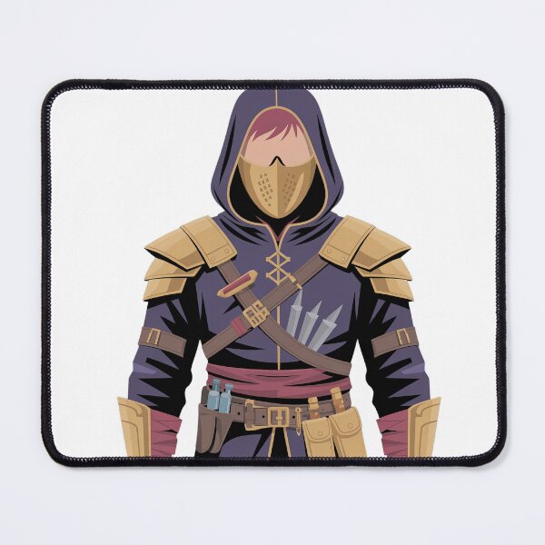 Item preview, Rogue of the Crimson Order | Minimalist Fantasy Assassin Portrait designed and sold by SimpleSquirrel.