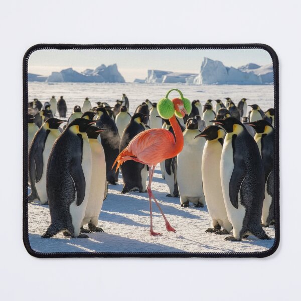 Item preview, Flamingo Visits His Antarctic Penguin Friends designed and sold by Tridentulus.