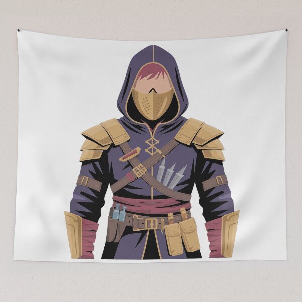 Item preview, Rogue of the Crimson Order | Minimalist Fantasy Assassin Portrait designed and sold by SimpleSquirrel.