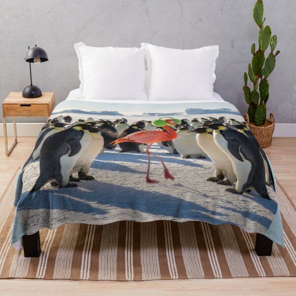 Item preview, Flamingo Visits His Antarctic Penguin Friends designed and sold by Tridentulus.