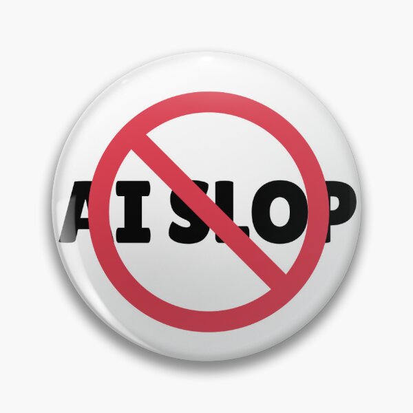 Item preview, Anti AI Sticker (A.I Slop) designed and sold by rilamofushop.