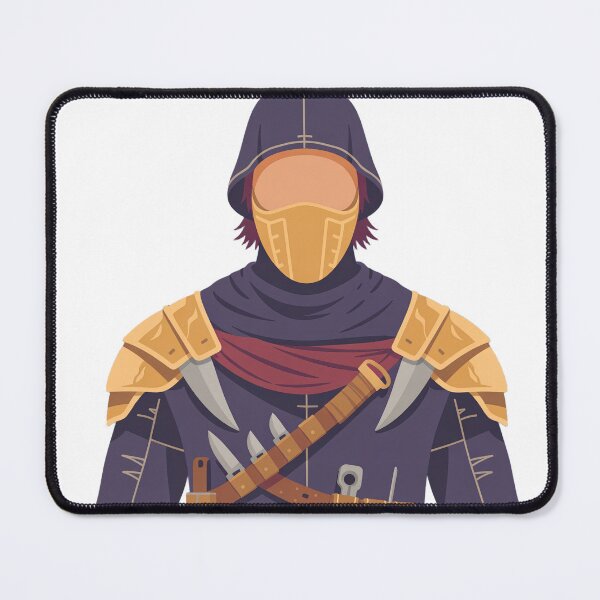 Item preview, Rogue of the Crimson Order | Minimalist Fantasy Assassin Portrait designed and sold by SimpleSquirrel.