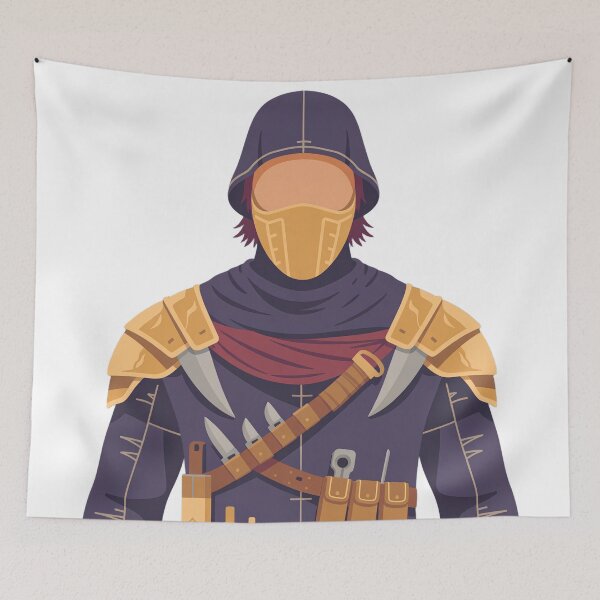 Item preview, Rogue of the Crimson Order | Minimalist Fantasy Assassin Portrait designed and sold by SimpleSquirrel.