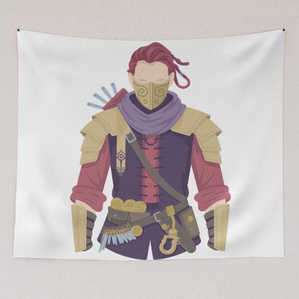 Item preview, Rogue of the Crimson Order | Minimalist Fantasy Assassin Portrait designed and sold by SimpleSquirrel.