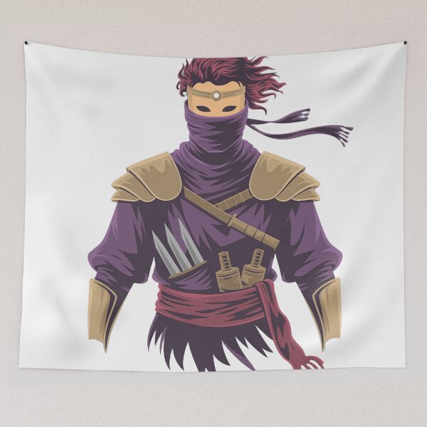 Item preview, Rogue of the Crimson Order | Minimalist Fantasy Assassin Portrait designed and sold by SimpleSquirrel.