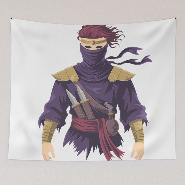 Item preview, Rogue of the Crimson Order | Minimalist Fantasy Assassin Portrait designed and sold by SimpleSquirrel.