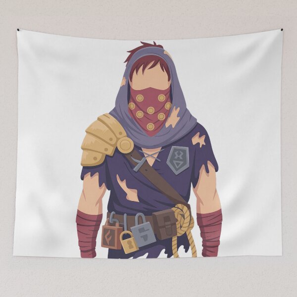 Item preview, Rogue of the Crimson Order | Minimalist Fantasy Assassin Portrait designed and sold by SimpleSquirrel.