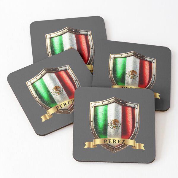 Item preview, Perez Mexico Heraldic Name Shield designed and sold by Highlandkings.