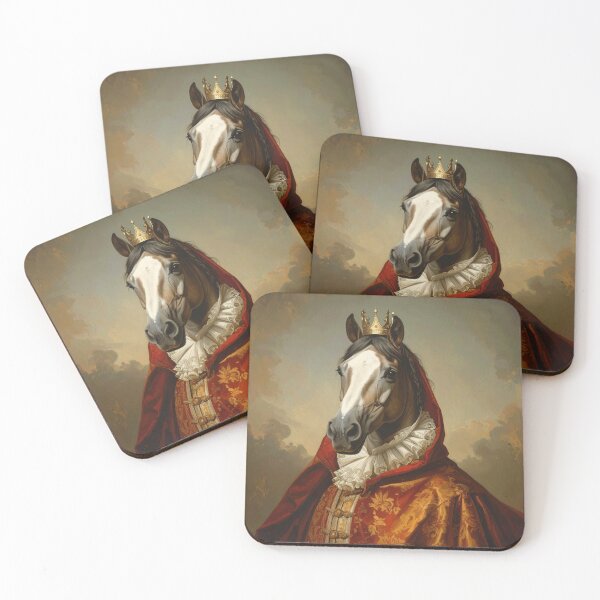 Item preview, Royal Horse Portrait Renaissance Style Animal King designed and sold by Rutvain.