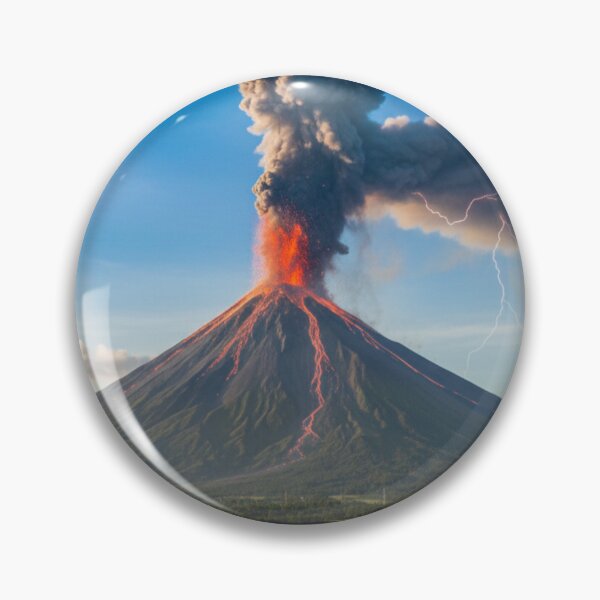 Item preview, Fiery Eruption Beneath Blue Skies designed and sold by JuViRo.