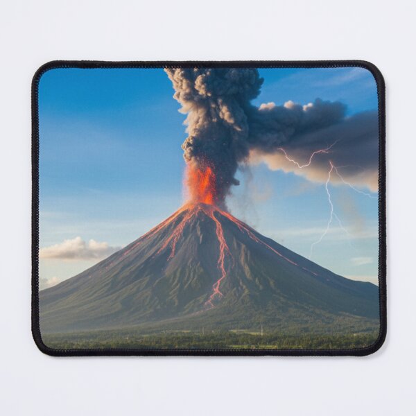 Item preview, Fiery Eruption Beneath Blue Skies designed and sold by JuViRo.