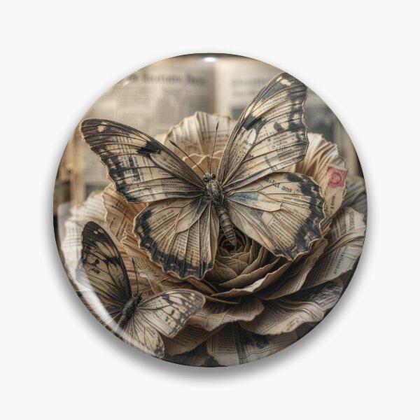 Item preview, Newspaper Flowers and Butterflies designed and sold by Tridentulus.