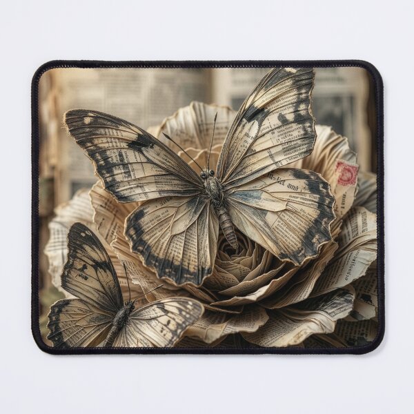 Item preview, Newspaper Flowers and Butterflies designed and sold by Tridentulus.