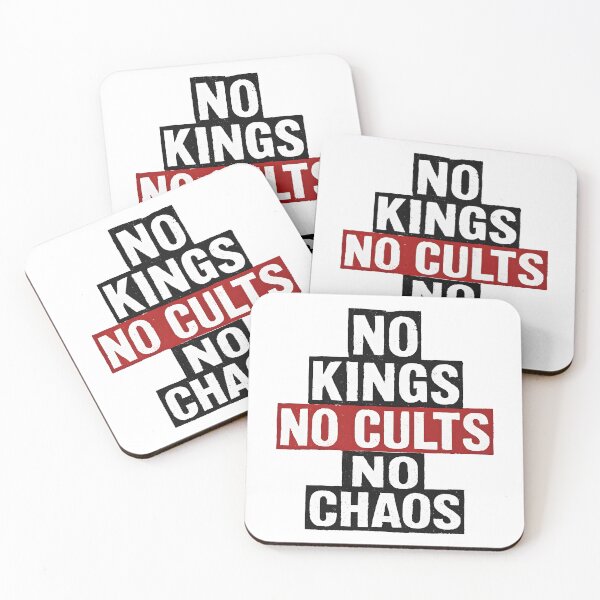 Item preview, No Kings No Cults No Chaos Political Statement designed and sold by techdave.