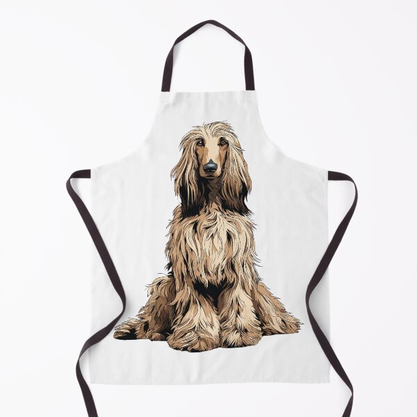 Item preview, Cream Afghan Hound Dog Illustration designed and sold by whyitsme.
